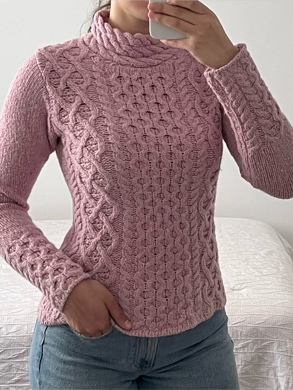 Islander wool & cashmere knit sweater
